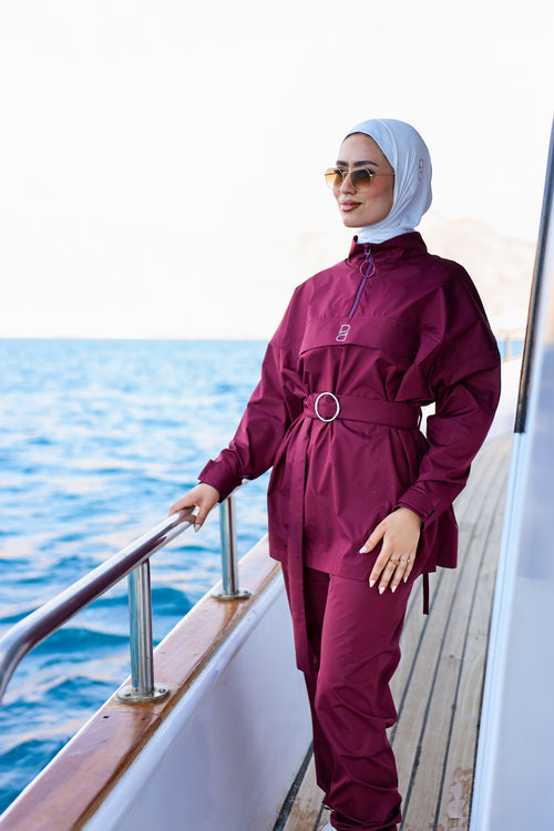 Maroon Belted Burkini
