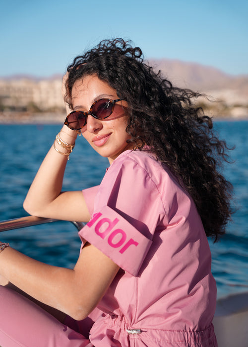 Pink Short Jumpsuit