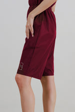 Maroon Short Jumpsuit