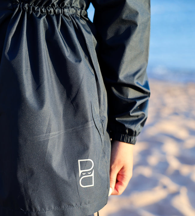 Navy Blue Burkini With Blue Zipper