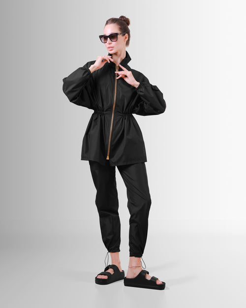 Black Burkini With Golden Zipper
