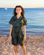 Army Green Short Jumpsuit
