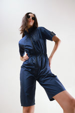 Navy Blue Short Jumpsuit