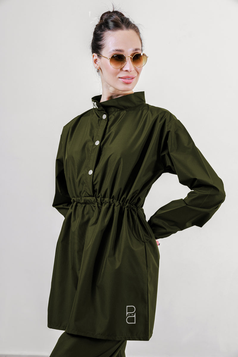 Olive Green Buttoned Burkini