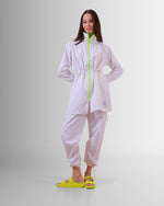 White Burkini With Yellow Zipper