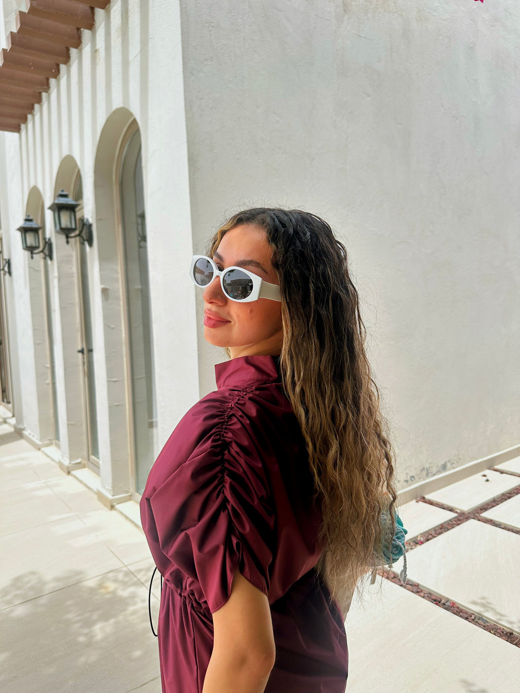Maroon Buttoned Up Short Jumpsuit (NEW)